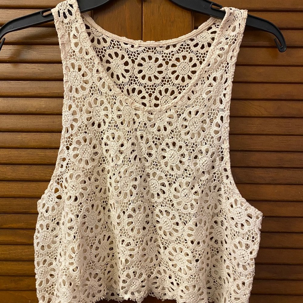 Urban Outfitters cover-up crochet tank